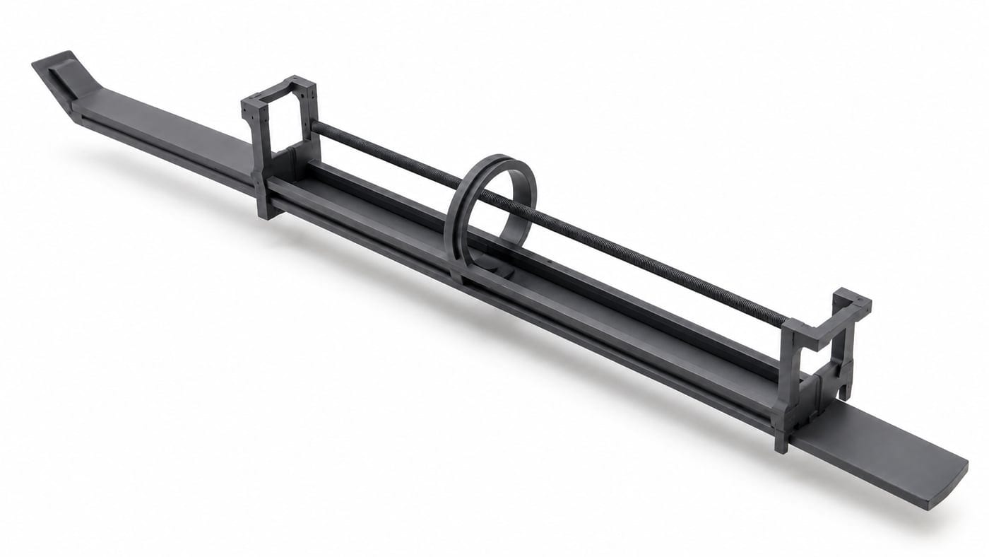 ROICERAM™-HS silicon carbide horizontal boat assembly with single wafer carrier